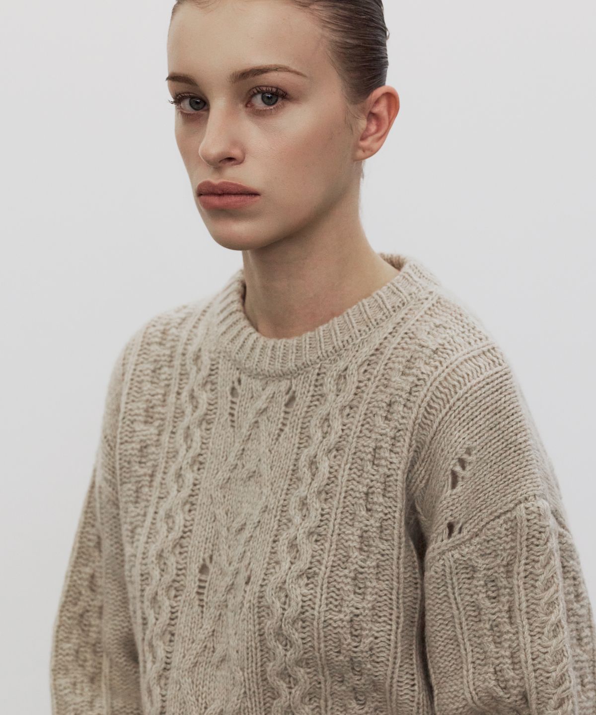 엘리오티(ELLIOTI) Aran Wool Sweater_2Color