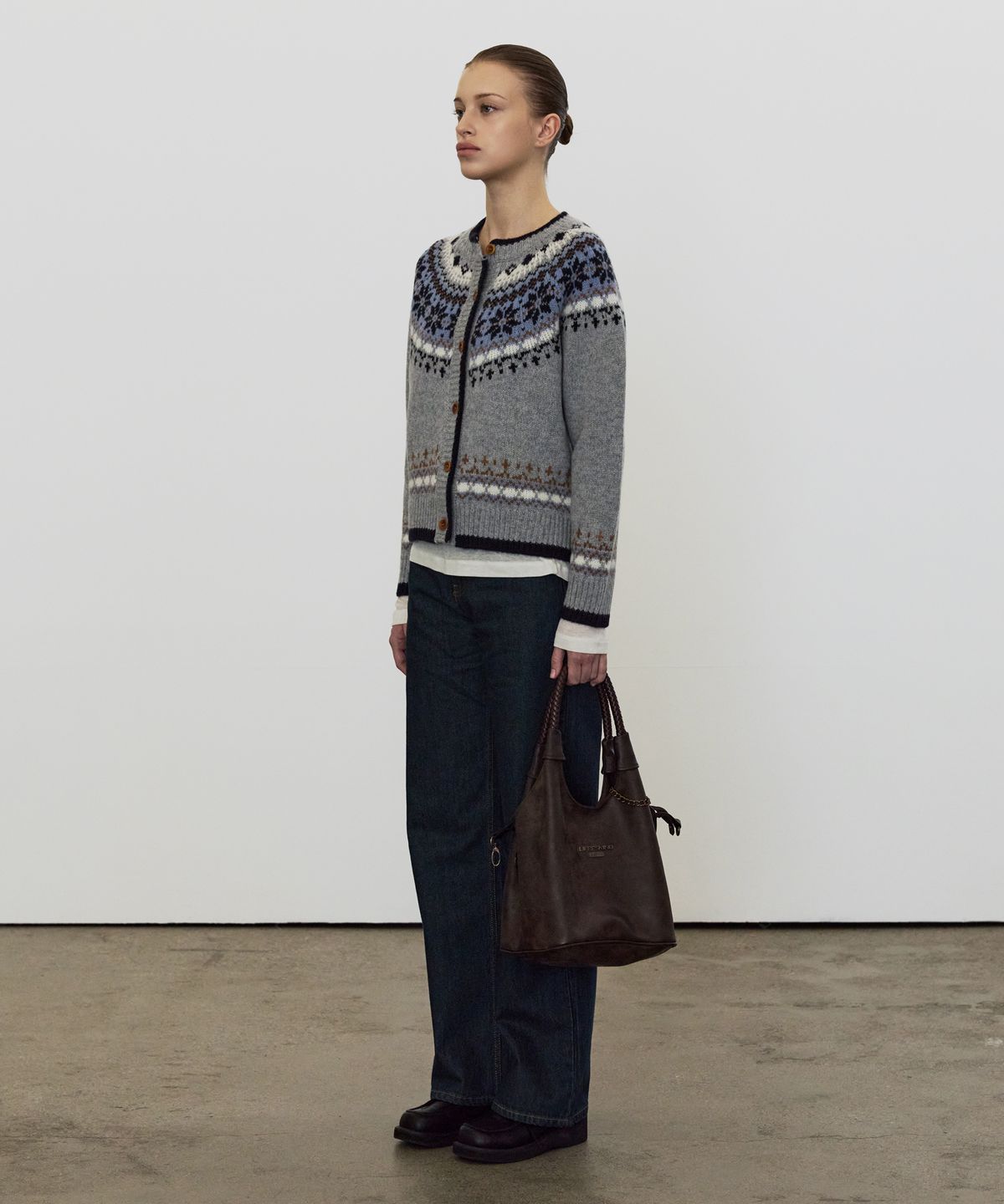 엘리오티(ELLIOTI) Nordic Wool Cardigan_2Color