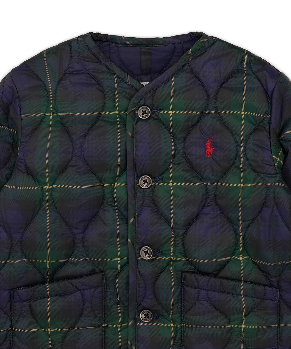 폴로 랄프 로렌 칠드런(POLO RALPH LAUREN CHILDREN) 플래드 퀼트 재킷-멀티 컬러
