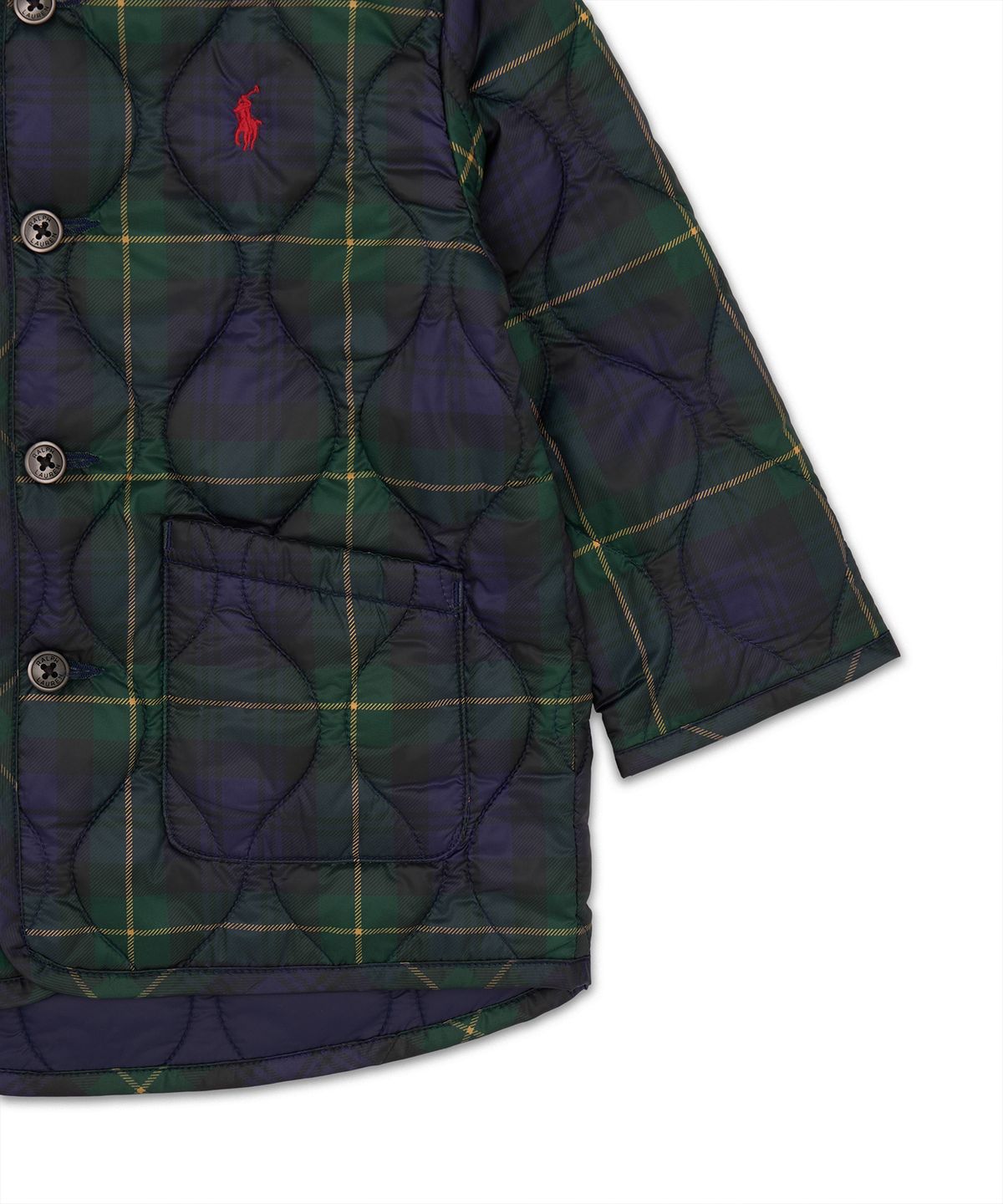 폴로 랄프 로렌 칠드런(POLO RALPH LAUREN CHILDREN) 플래드 퀼트 재킷-멀티 컬러