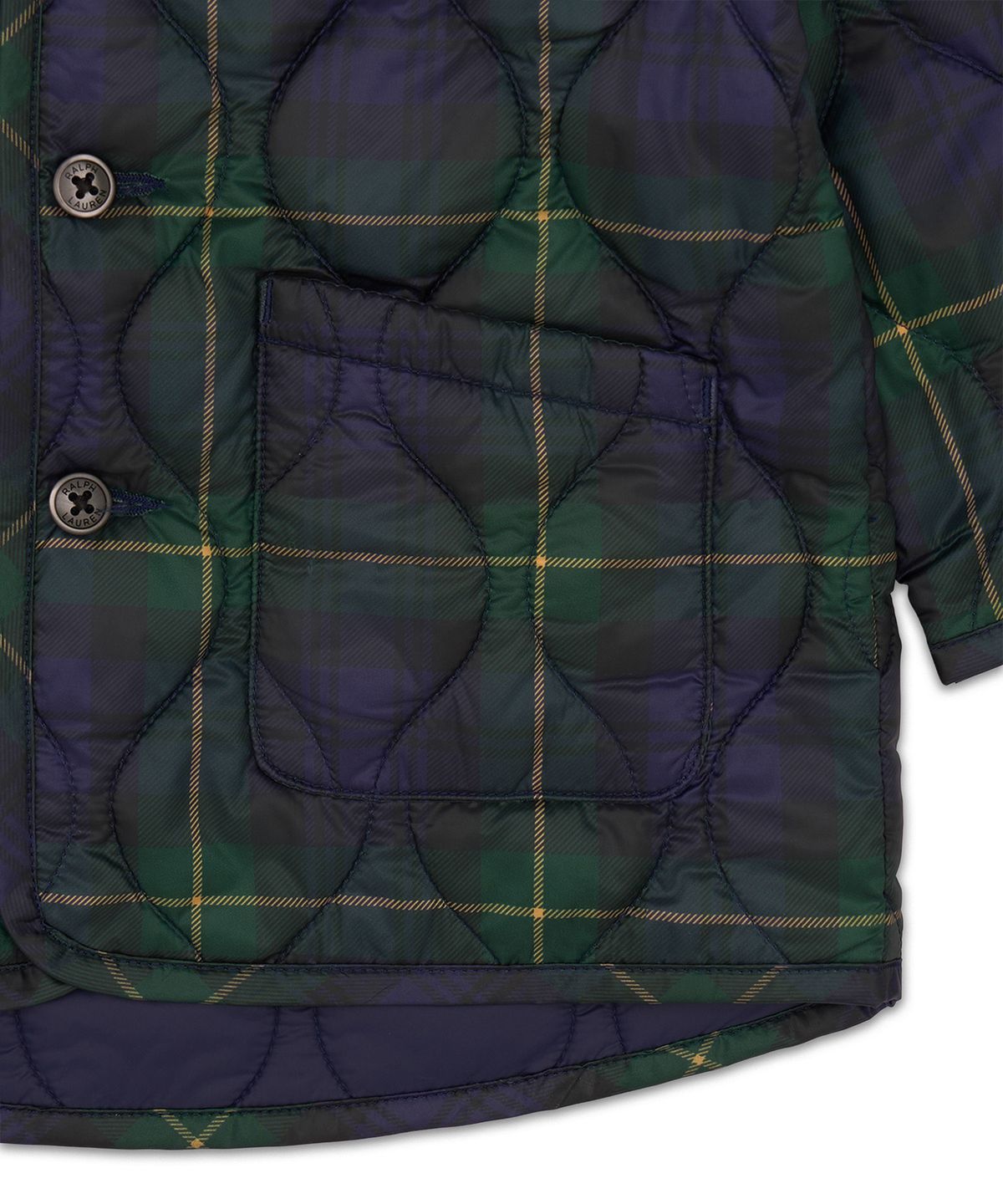 폴로 랄프 로렌 칠드런(POLO RALPH LAUREN CHILDREN) 플래드 퀼트 재킷-멀티 컬러