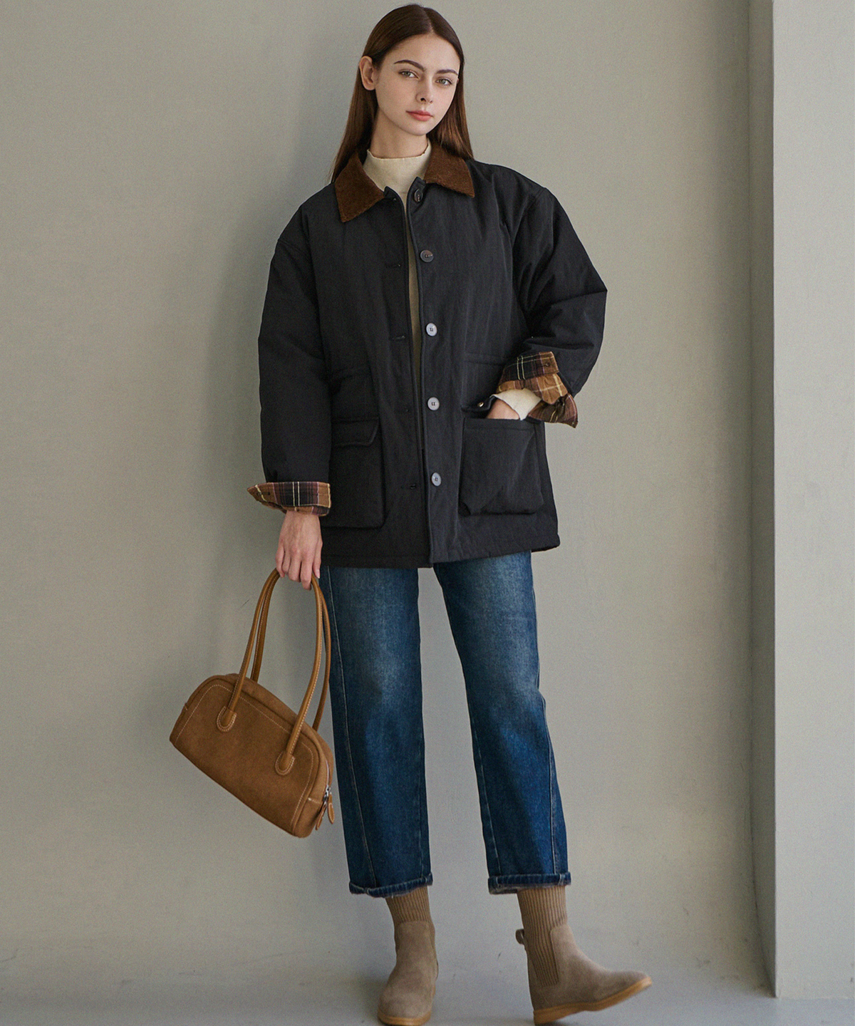 슬로우롤리(SLOWLOLLI) Boarding work padding_2 Colors