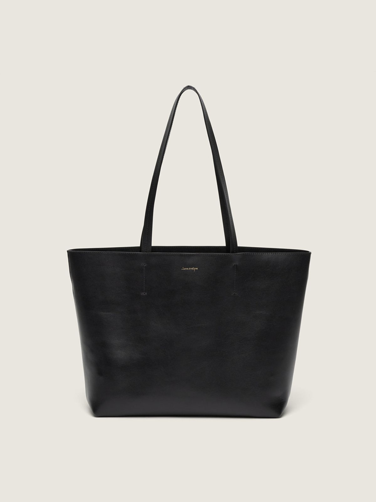 시엔느(SIENNE) Bato Full Grain Leather Bag (Black)