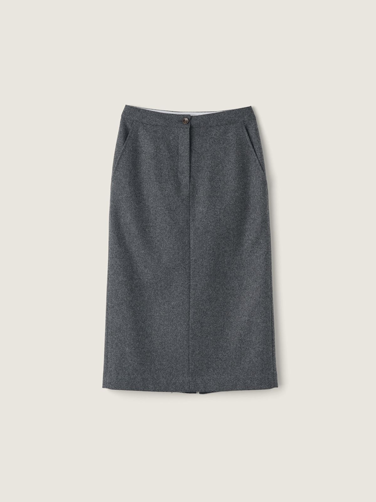 시엔느(SIENNE) Sante Wool Skirt (Charcoal)