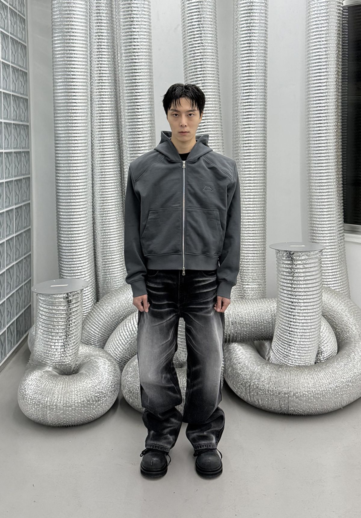 포스센스티브(FORCESENSITIVE) FORCE HOODIE ZIP-UP CH
