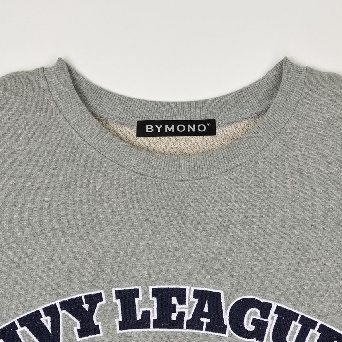 바이모노(BYMONO) [빅사이즈 XL-6XL] 모노 탄탄 아이비리그 오버핏 맨투맨