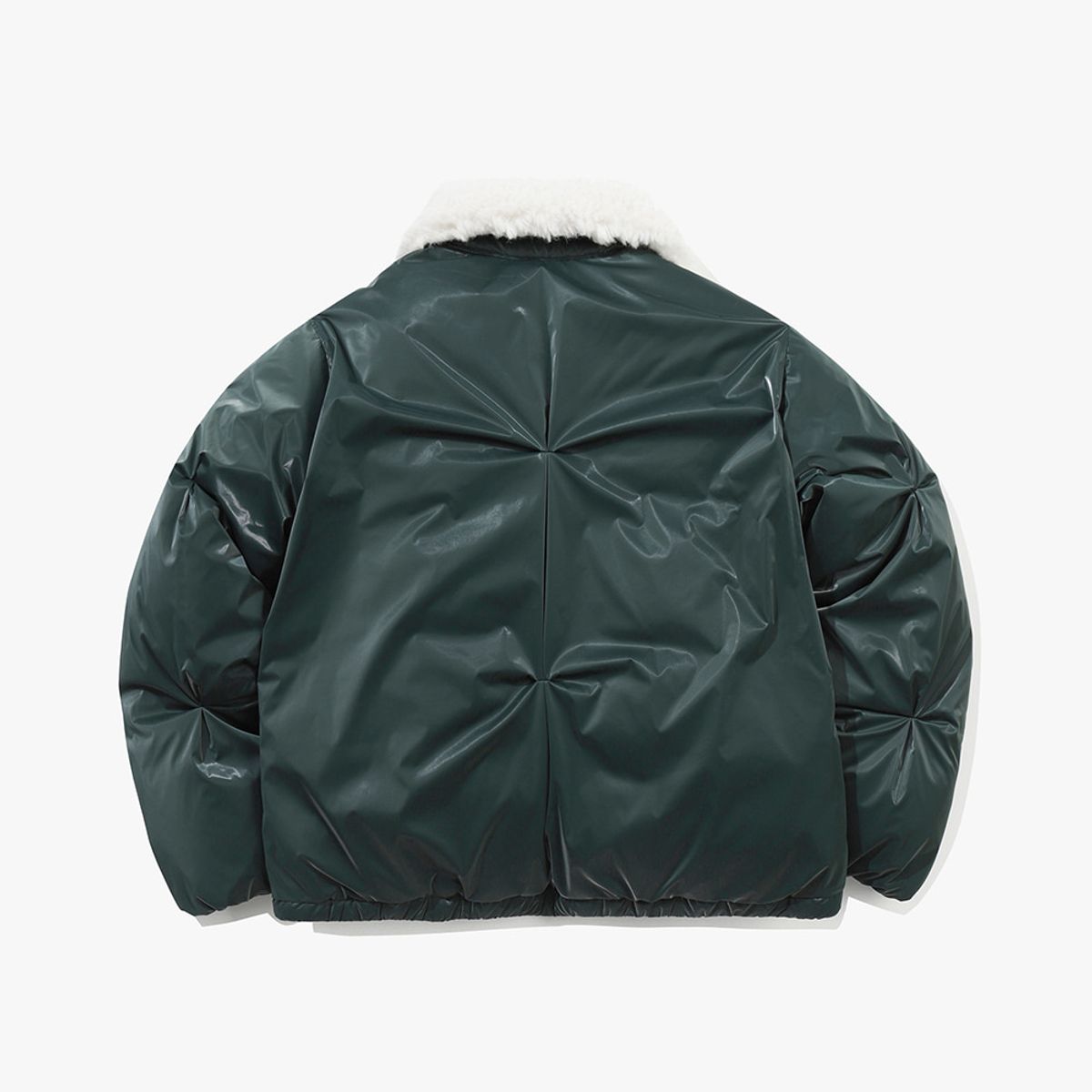 디아도라(diadora) 베라피우마 퍼 트림 덕다운 자켓 우먼 GREEN