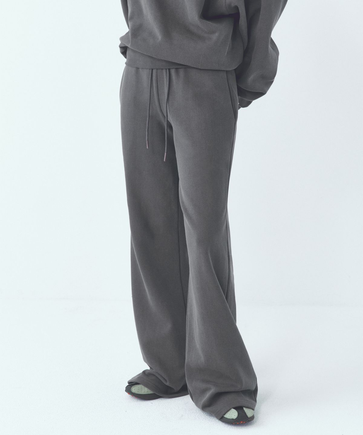 씨타(CITTA) Every Day Relaxed Wide Band Boot-cut Pants_CTB559(Charcoal)