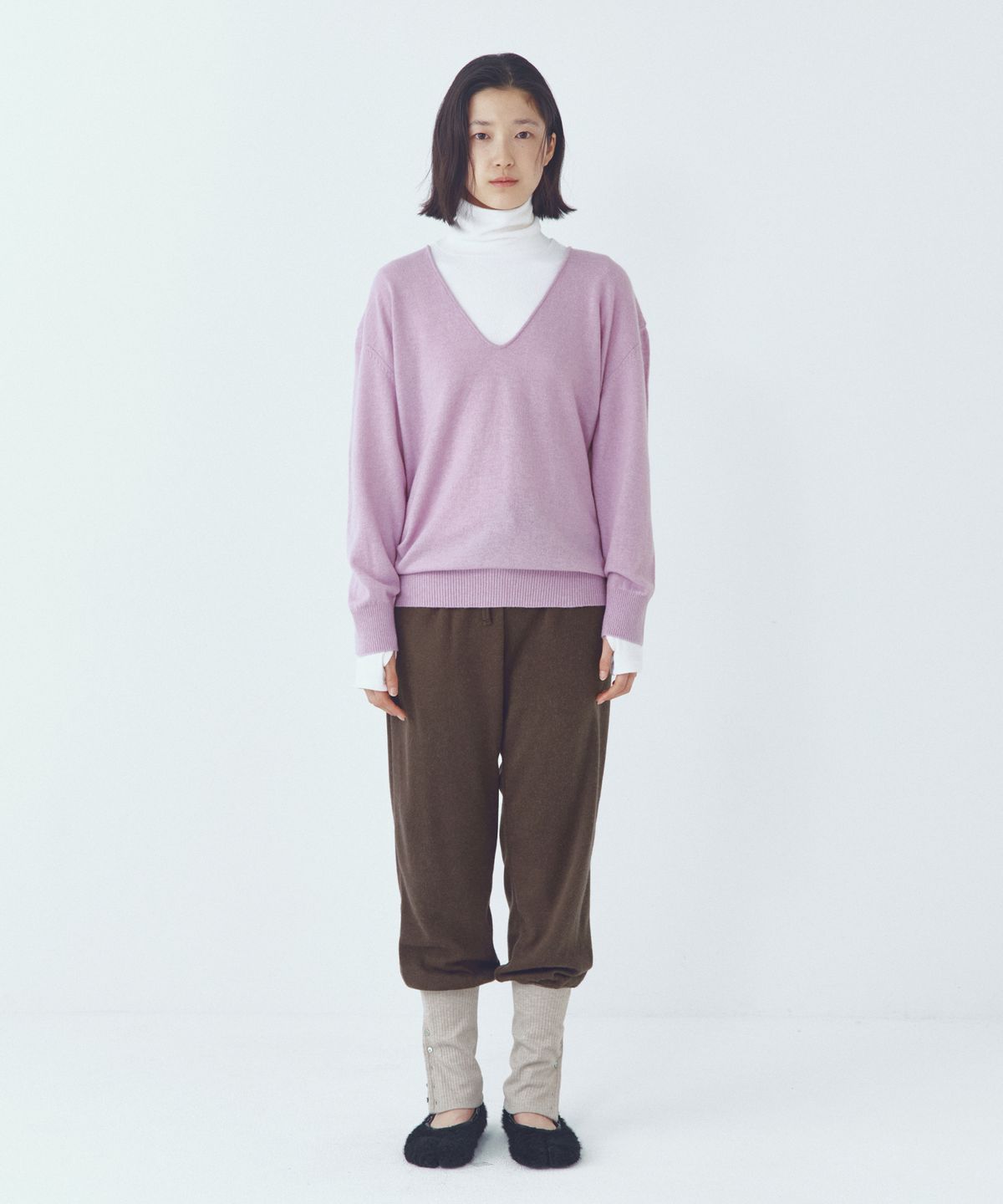 씨타(CITTA) Essential Leg Warmer Layerd Pants_CTB558(Brown)