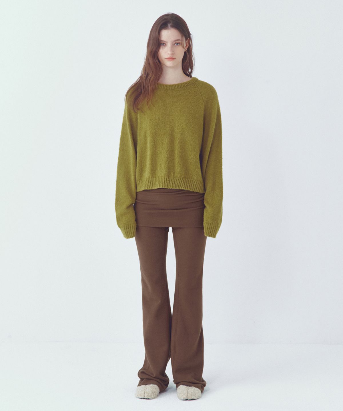 씨타(CITTA) Every Day Comfort Layerd Skirt Pants_CTB556(Brown)