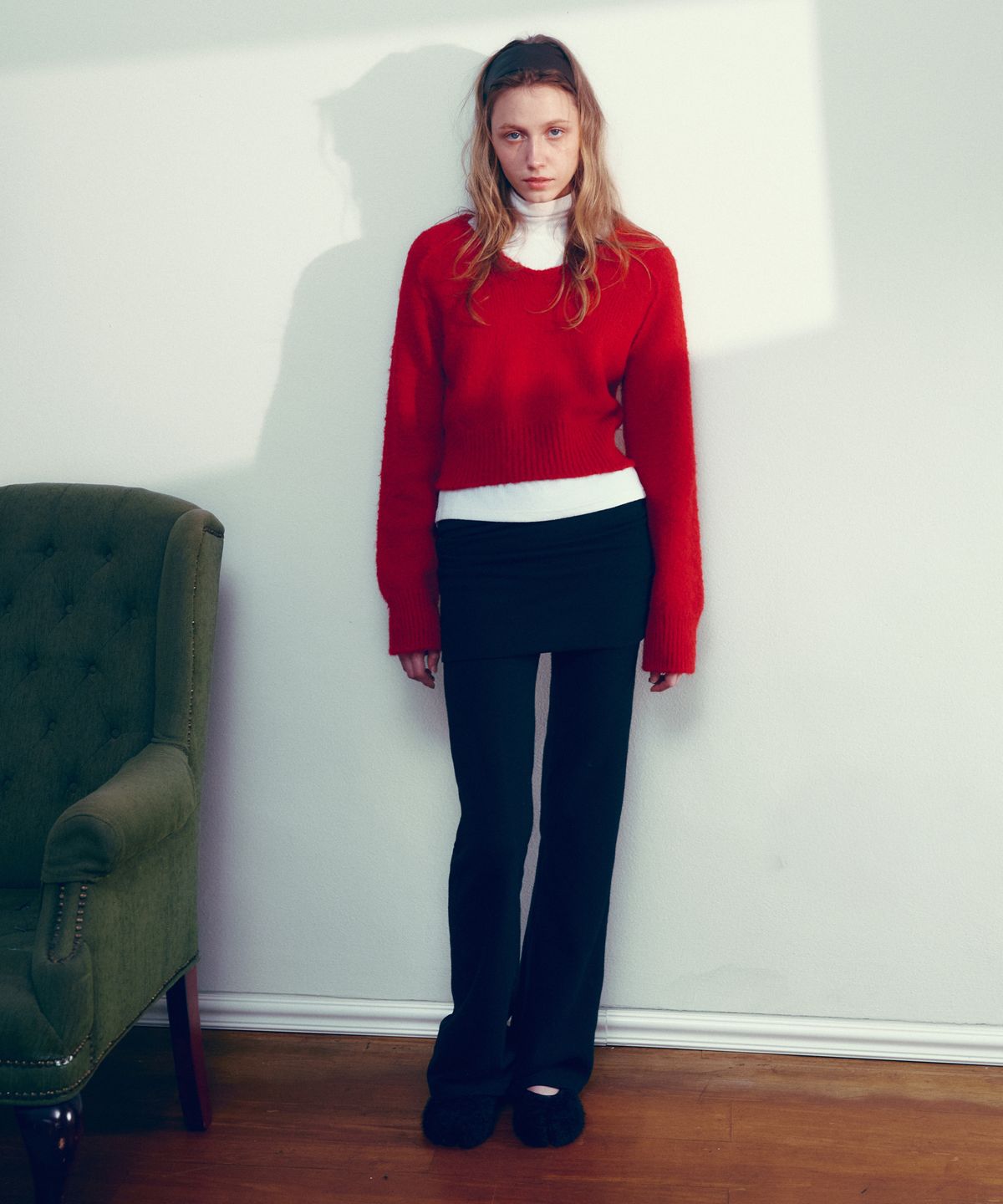 씨타(CITTA) Every Day Comfort Layerd Skirt Pants_CTB556(Black)