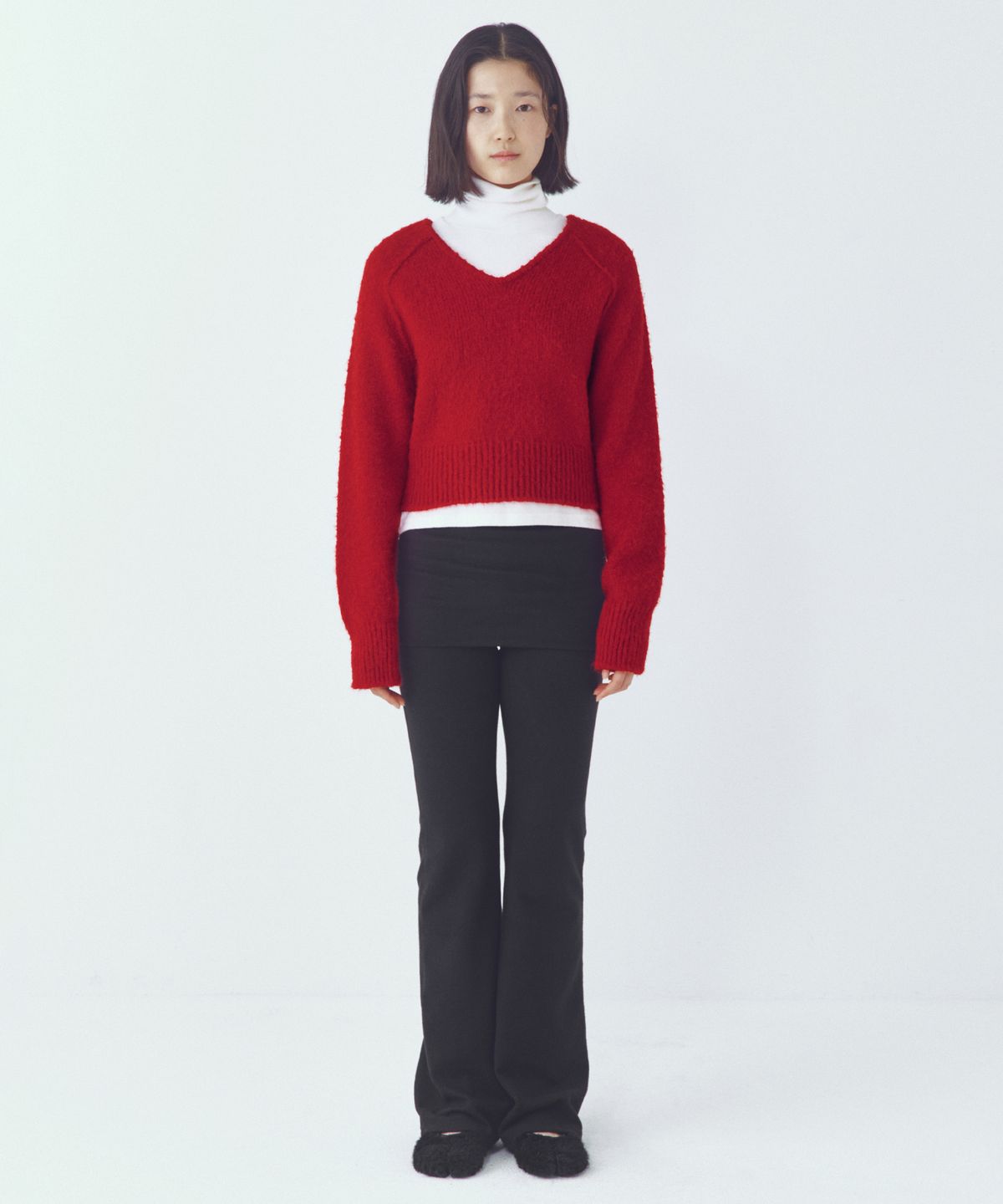 씨타(CITTA) Every Day Comfort Layerd Skirt Pants_CTB556(Black)