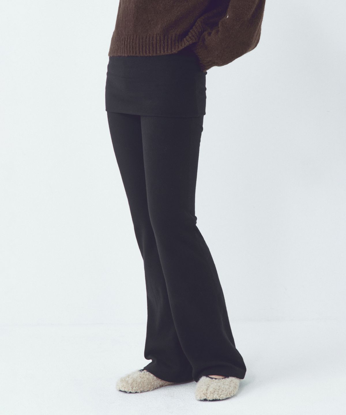 씨타(CITTA) Every Day Comfort Layerd Skirt Pants_CTB556(Black)