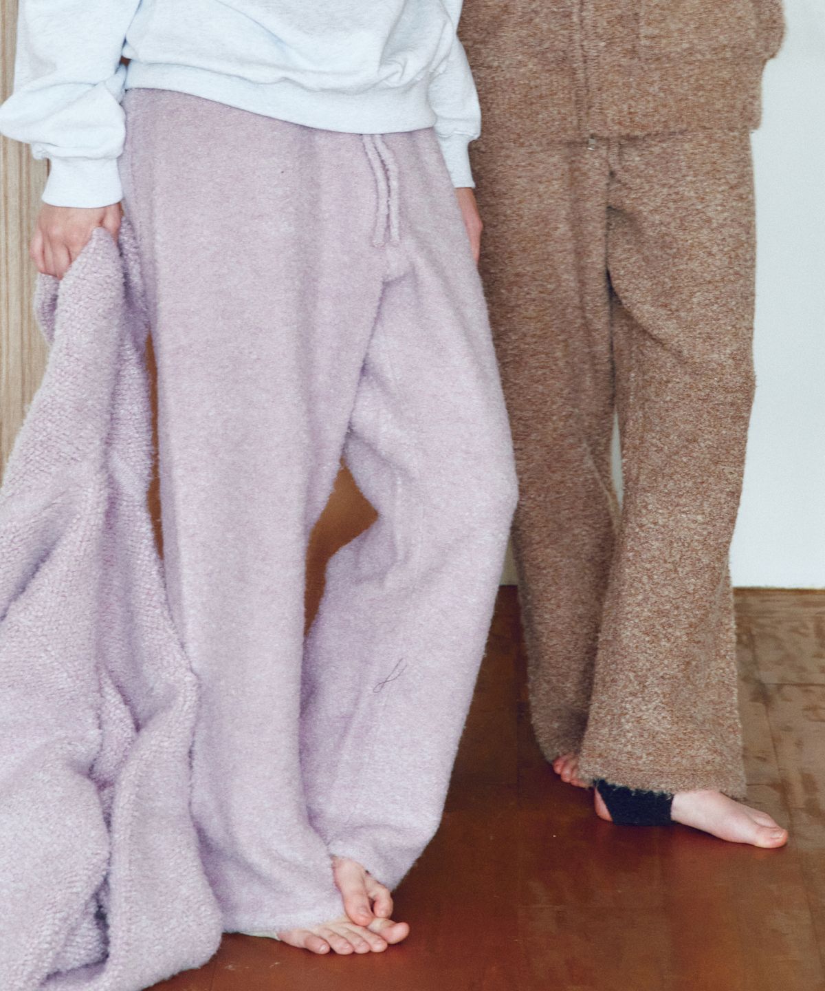 씨타(CITTA) Wool Blended Heavy Brush Knit Pants_CTB555(Lavender)