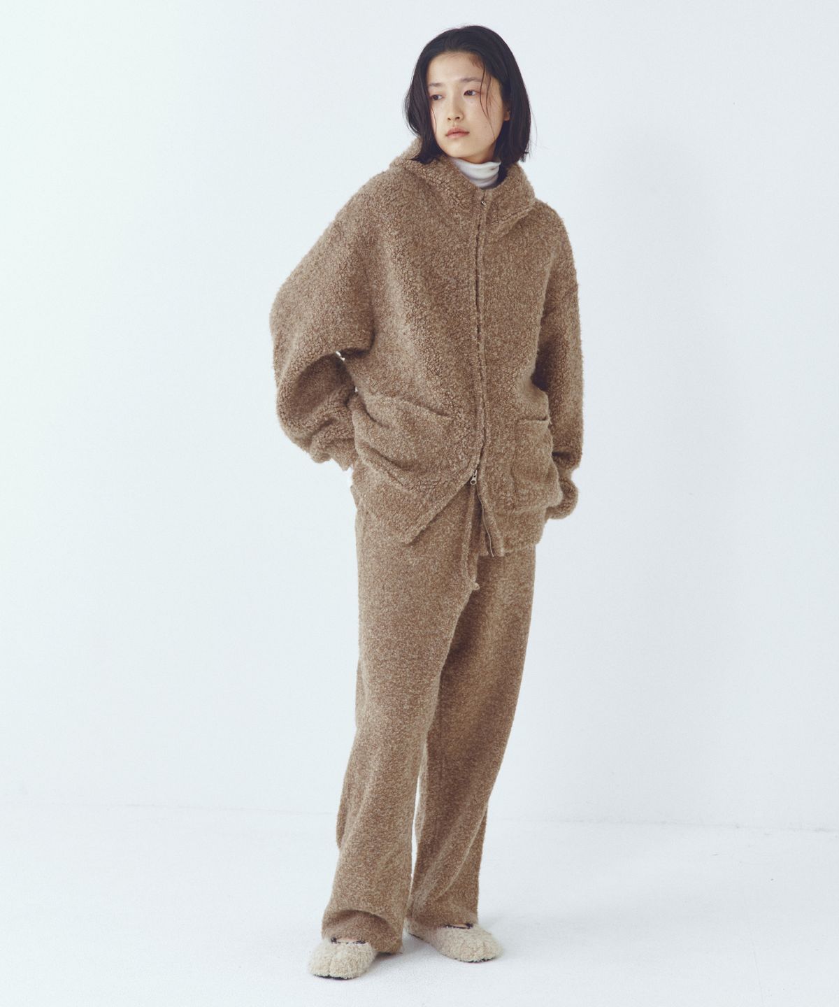 씨타(CITTA) Wool Blended Heavy Brush Knit Pants_CTB555(Brown)