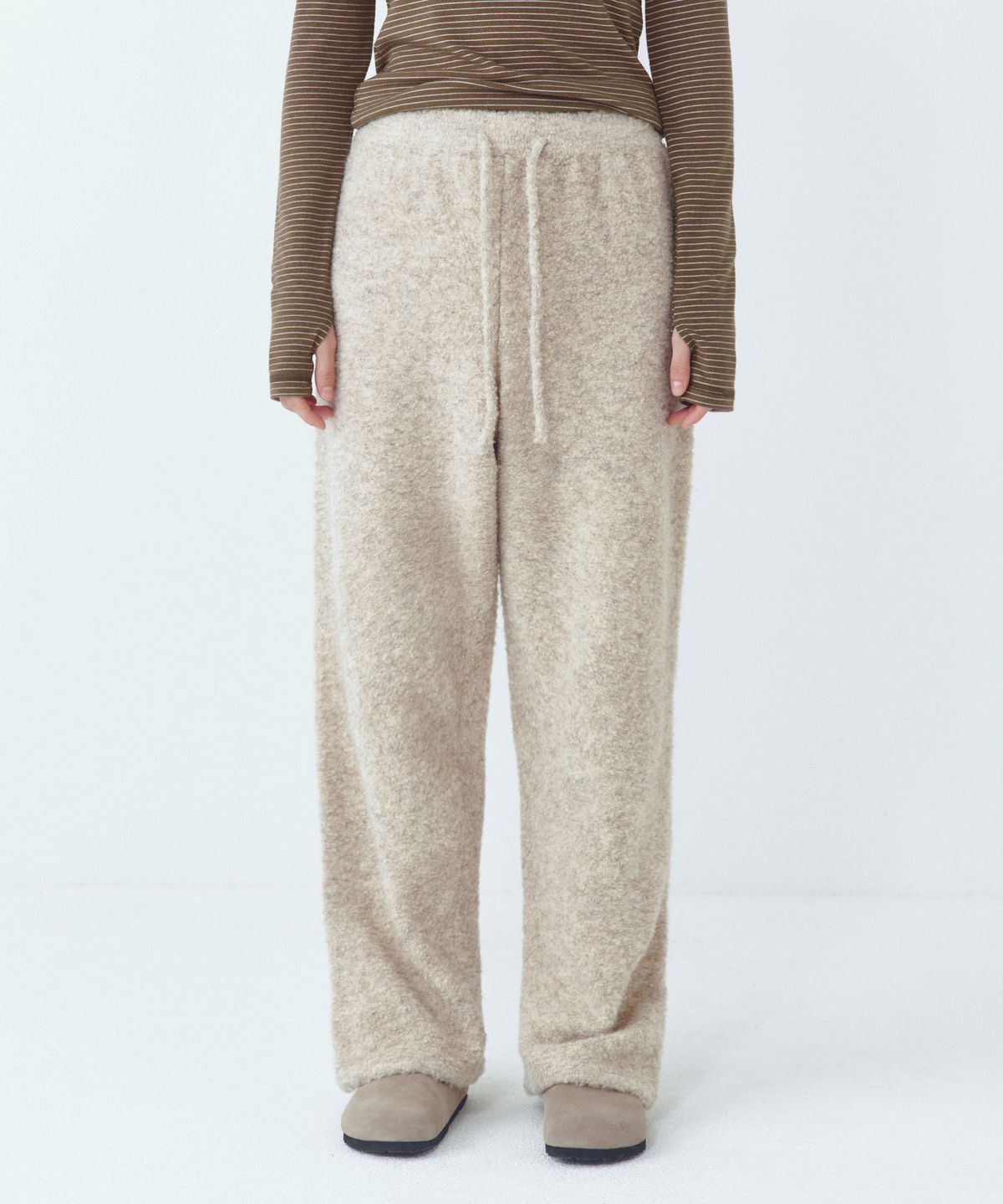 씨타(CITTA) Wool Blended Heavy Brush Knit Pants_CTB555(Beige)
