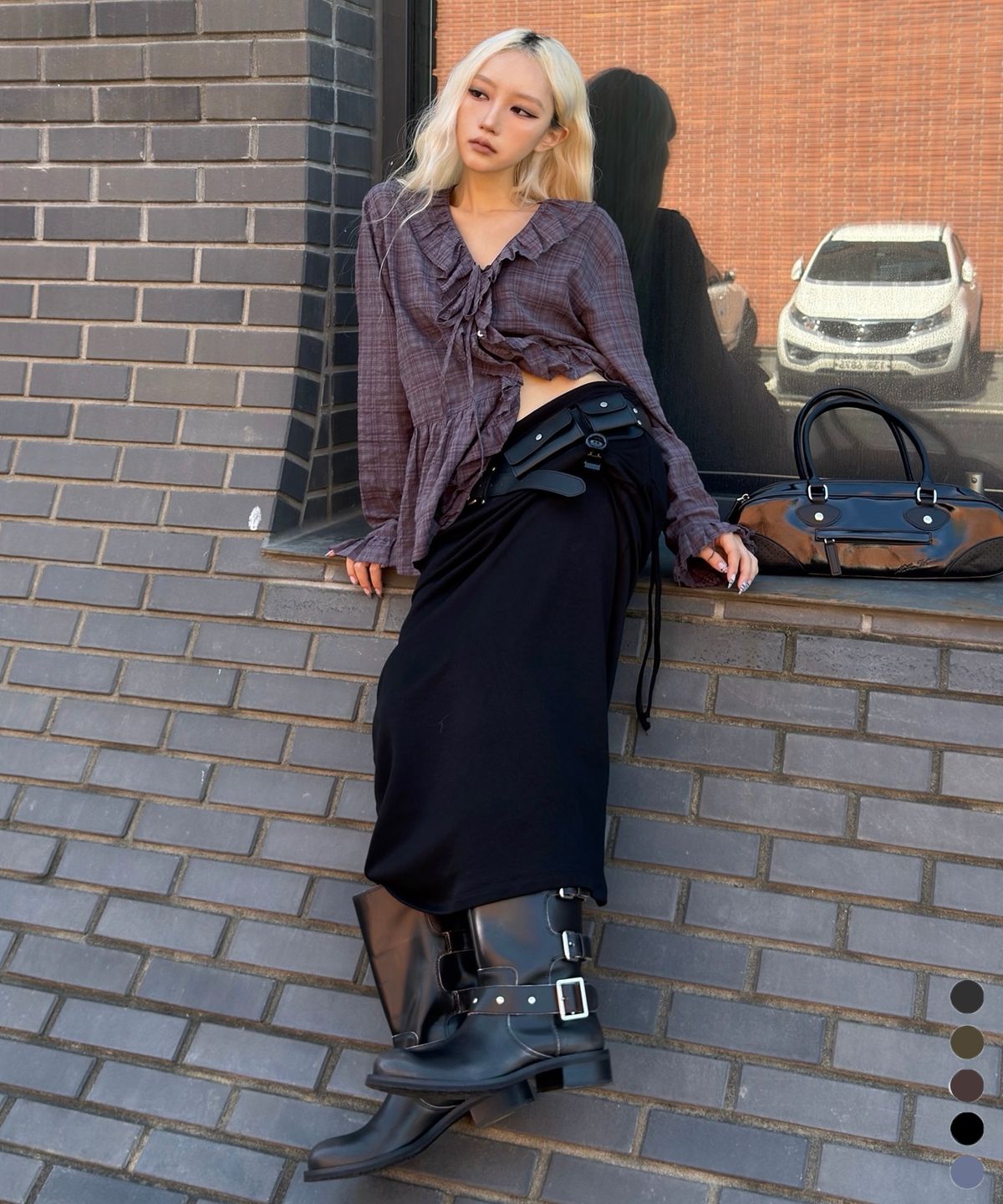 씨타(CITTA) Every Day Comfort Long Skirt (FW)_CTS623(Black)