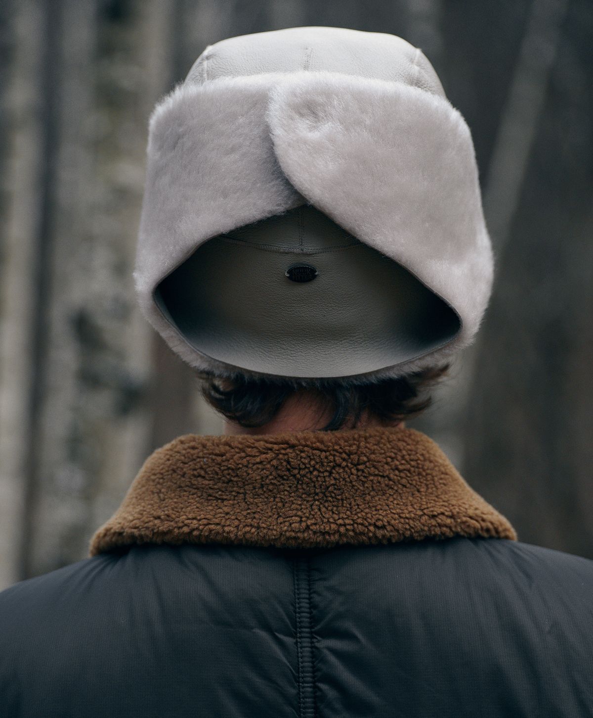 누크피터(NUUKFITTER) MOUTON FUR REVERSIBLE HAT [LIGHT BEIGE]