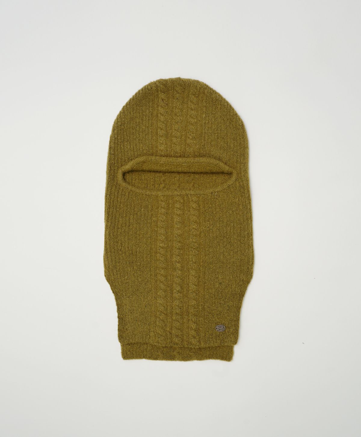 누크피터(NUUKFITTER) YAK CABLE KNIT BALACLABA [KHAKI]