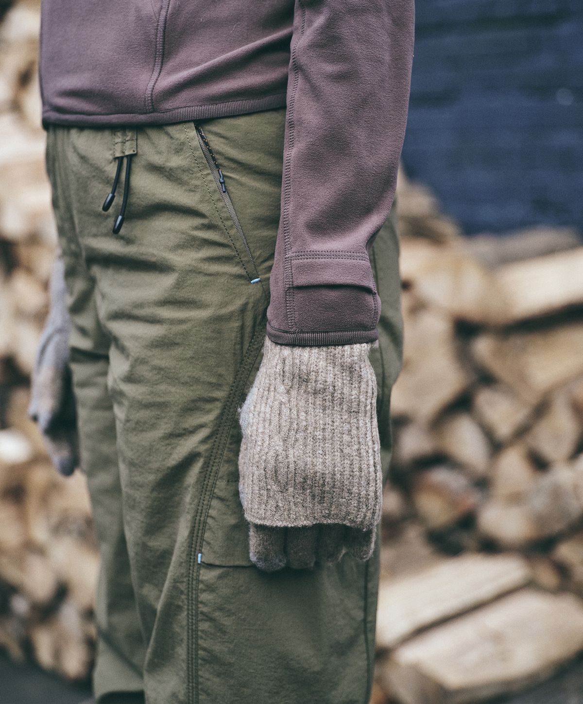 누크피터(NUUKFITTER) YAK CABLE KNIT WARMER GLOVES [BEIGE]