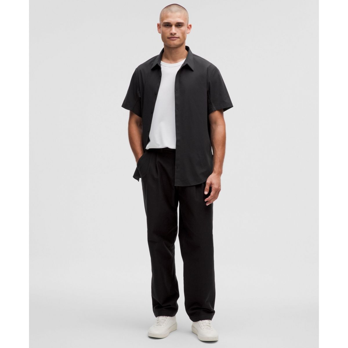 룰루레몬(LULULEMON) 에어링 이지 숏슬리브 셔츠  BLK