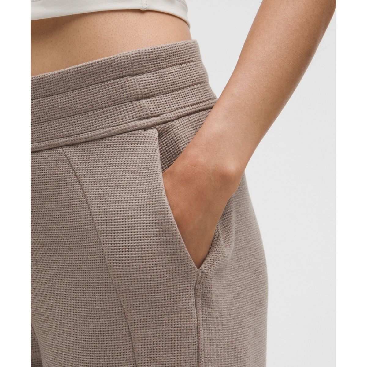 룰루레몬(LULULEMON) 스쿠바 미드라이즈 와이드 레그 팬츠 와플 *아시아 핏  IKIK