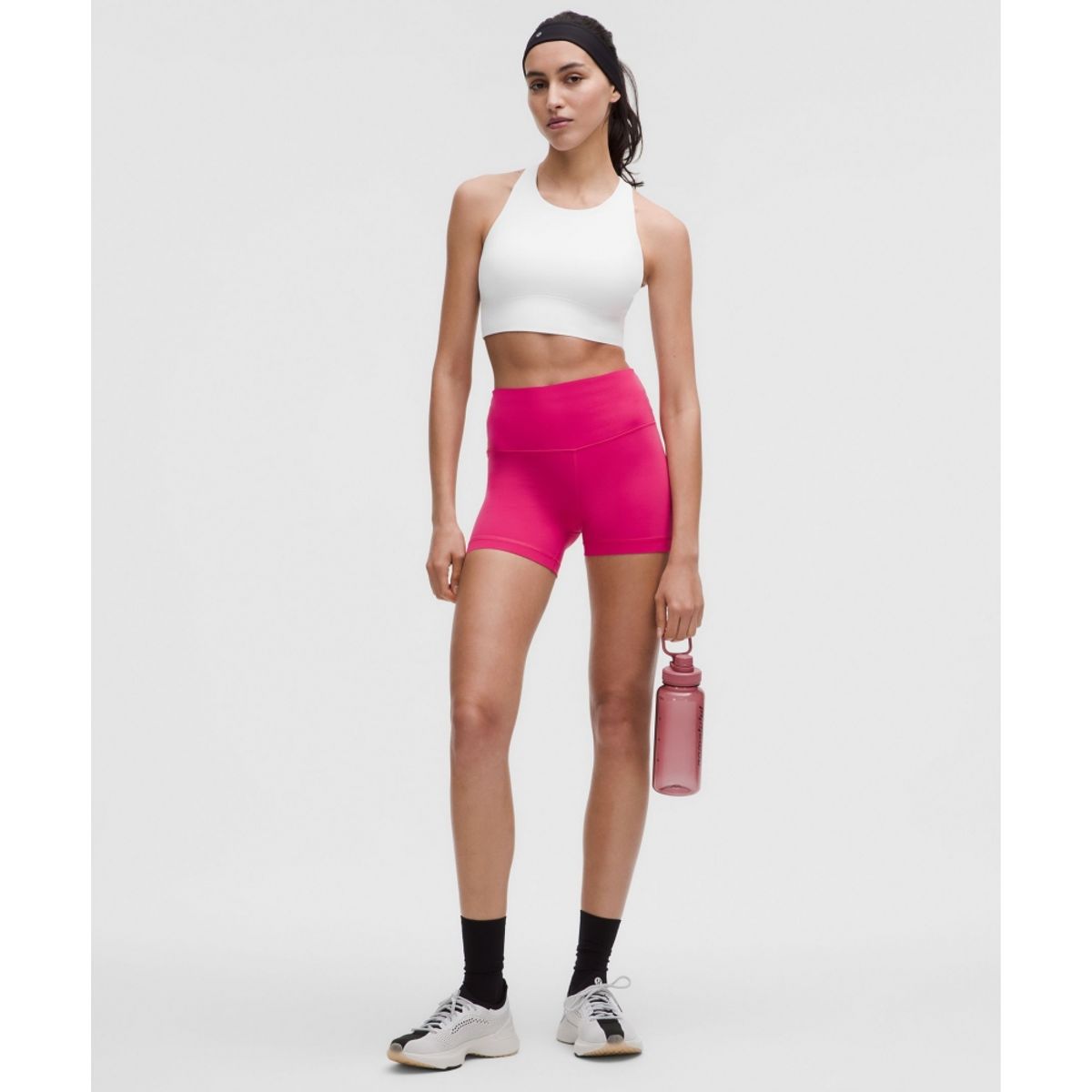 룰루레몬(LULULEMON) 라이트리프트 스포츠 브라 *미디엄 서포트, B C컵  WHT