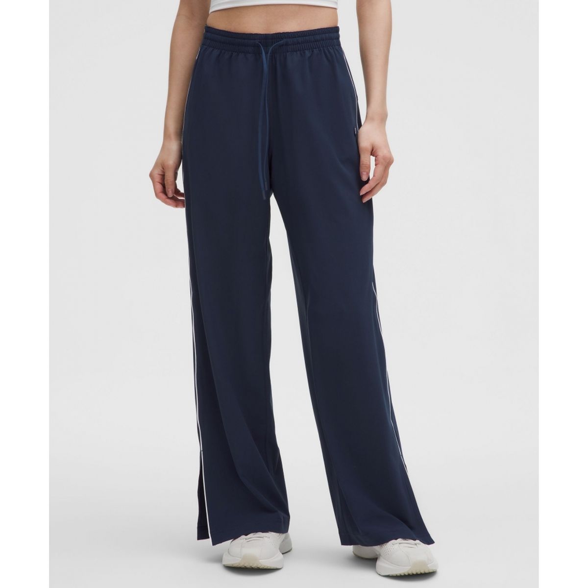 룰루레몬(LULULEMON) 코트 라이벌 미드라이즈 와이드 레그 트랙 팬츠 *아시아 핏