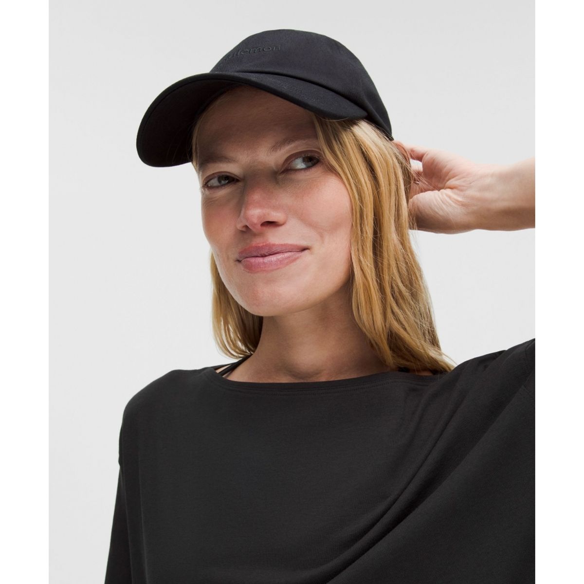 룰루레몬(LULULEMON) 백 인 액션 코튼 티셔츠  BLK