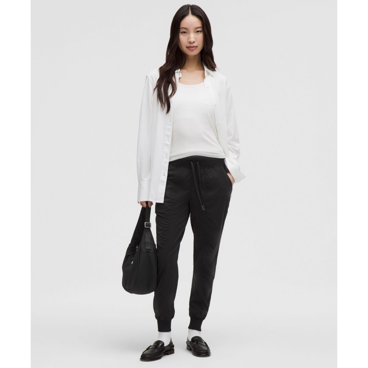 룰루레몬(LULULEMON) 댄스 스튜디오 미드라이즈 조거 *아시아 핏  BLK
