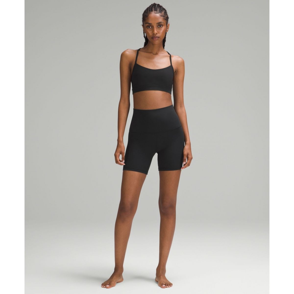 룰루레몬(LULULEMON) 플로우 Y 브라 Nulu *라이트 서포트, A C컵  BLK