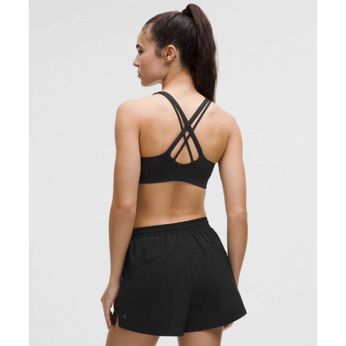 룰루레몬(LULULEMON) 에너지 브라 미디엄 서포트, B–D컵 *에볼브  BLK