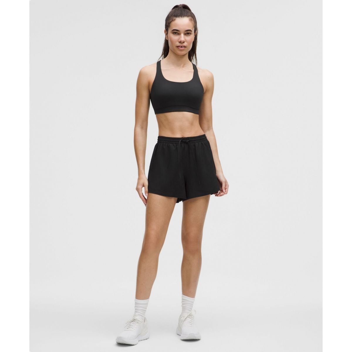 룰루레몬(LULULEMON) 에너지 브라 미디엄 서포트, B–D컵 *에볼브  BLK