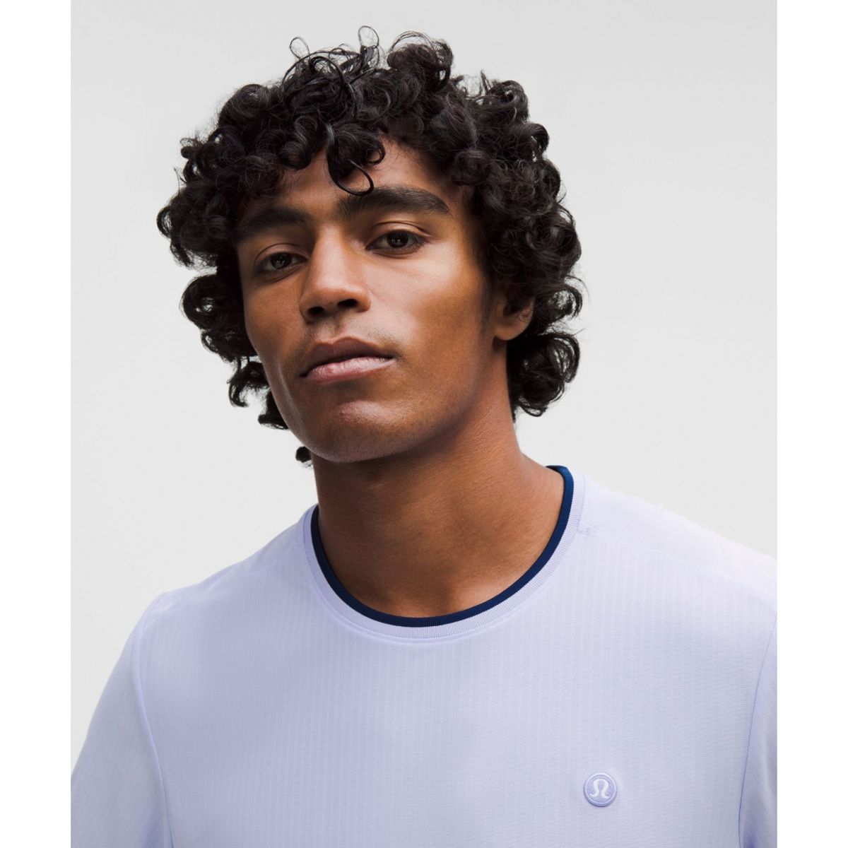 룰루레몬(LULULEMON) UV 프로텍티브 스트라이프 메쉬 테니스 티셔츠  SRNB