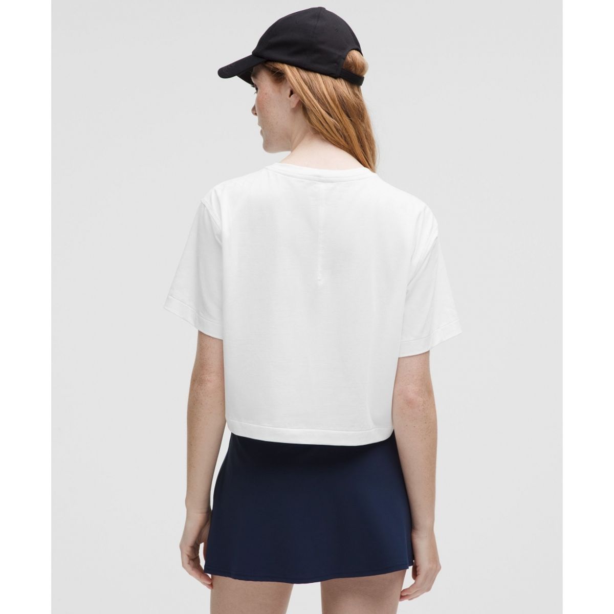 룰루레몬(LULULEMON) 올 유어스 코튼 크롭 티셔츠  WHT
