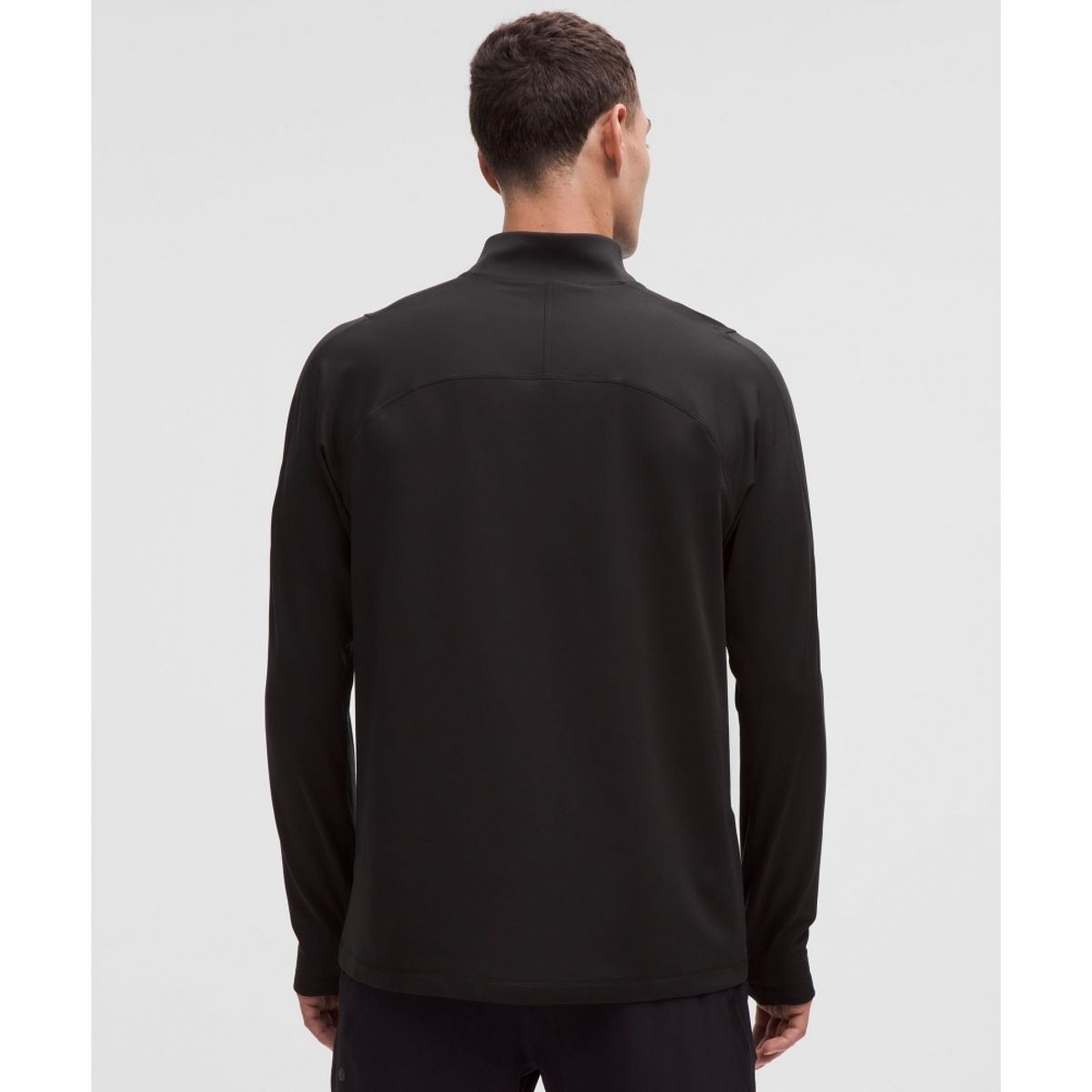 룰루레몬(LULULEMON) Rulu 플리스 하프집 롱슬리브 셔츠  BLK