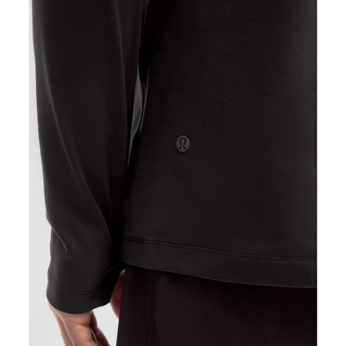 룰루레몬(LULULEMON) Rulu 플리스 하프집 롱슬리브 셔츠  BLK