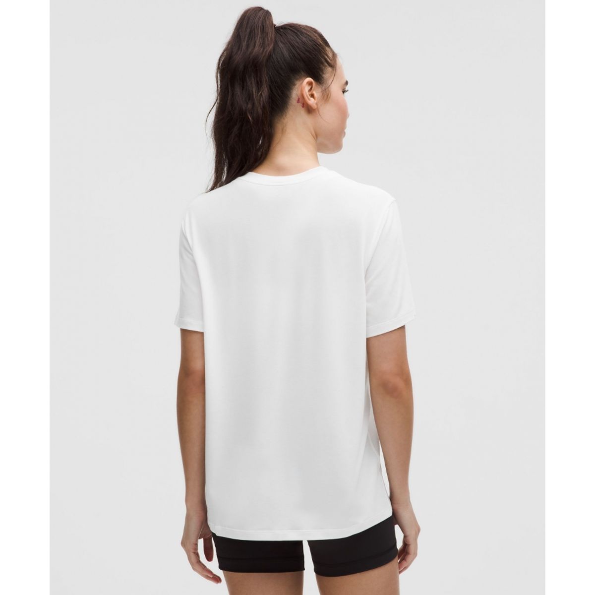 룰루레몬(LULULEMON) 저지 트레이닝 숏슬리브 셔츠  WHT