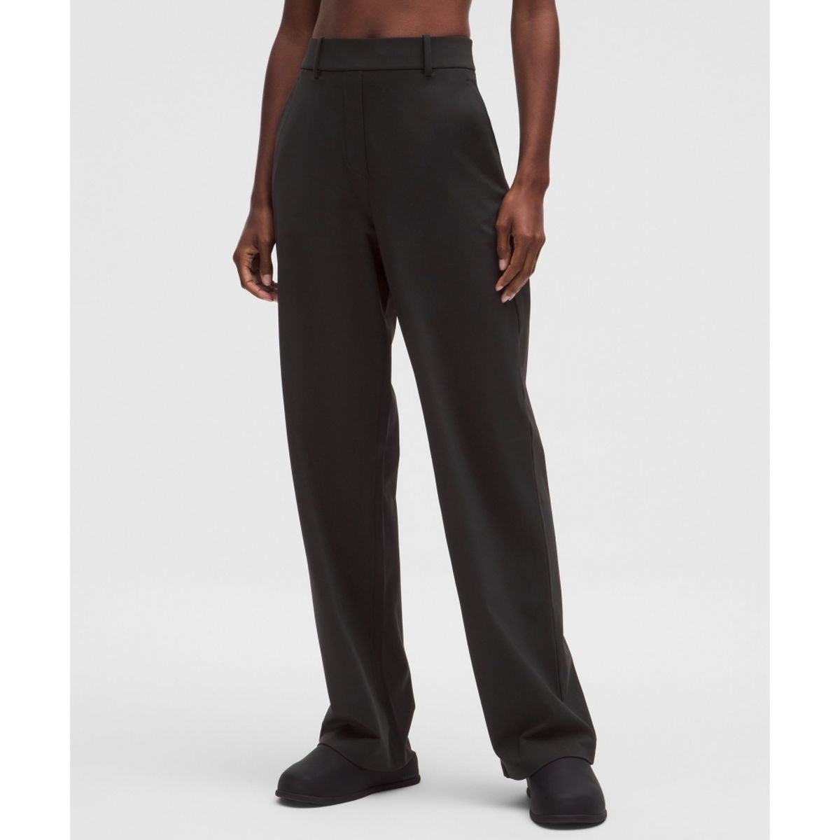 룰루레몬(LULULEMON) 데이드리프트 하이라이즈 스트레이트 레그 트라우저  BLK