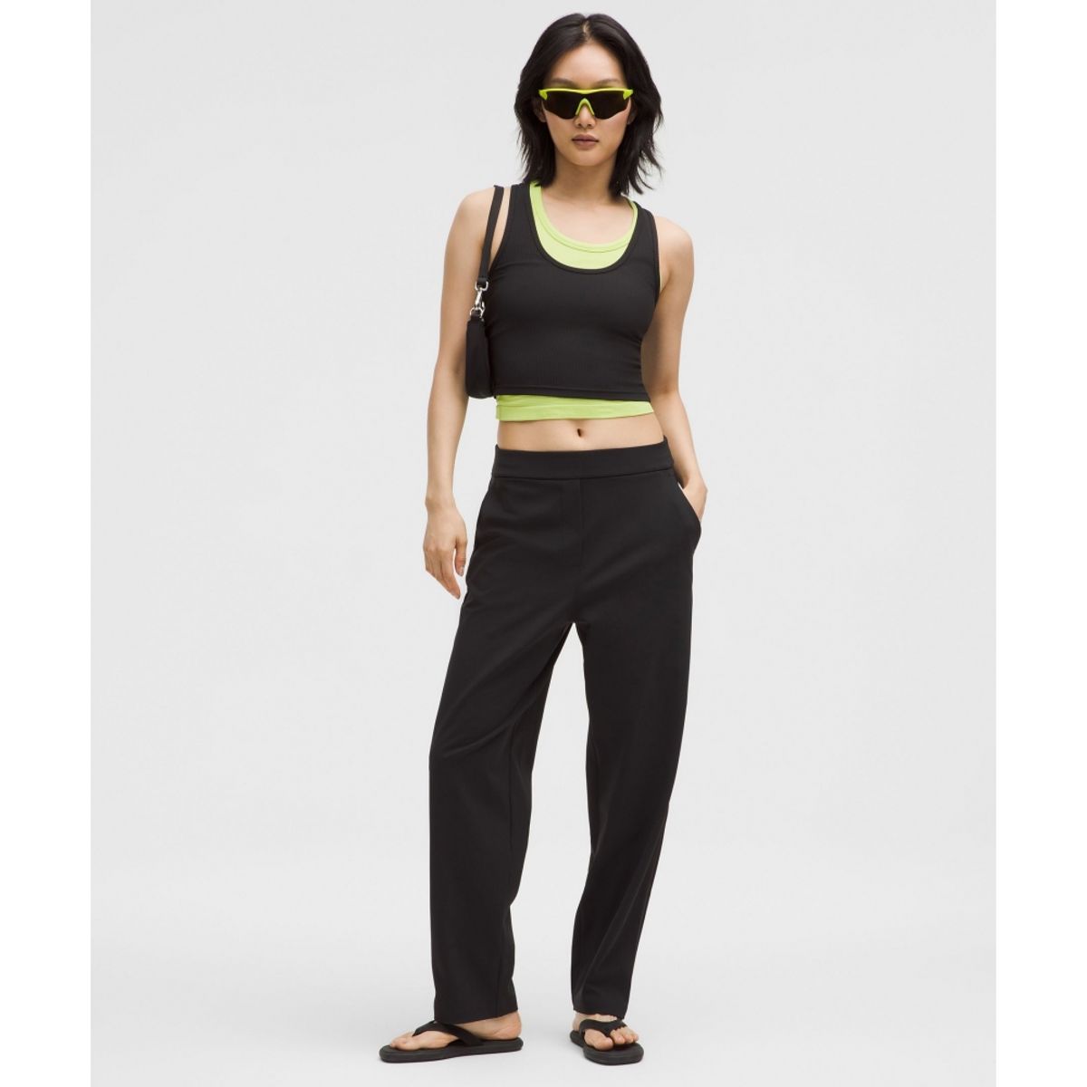 룰루레몬(LULULEMON) 데이드리프트 하이라이즈 테이퍼드 팬츠 *레귤러  BLK