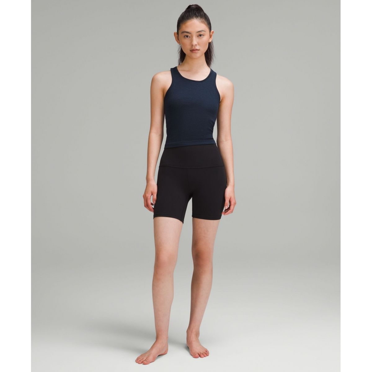 룰루레몬(LULULEMON) 에브 투 스트리트 크롭 레이서백 탱크탑 *라이트 서포트, B C컵