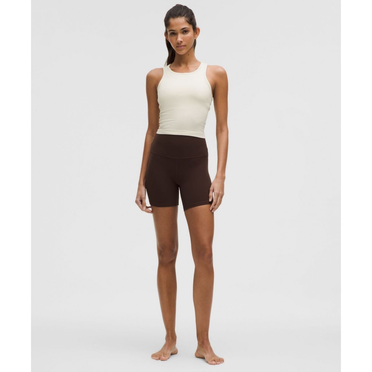 룰루레몬(LULULEMON) 에브 투 스트리트 크롭 레이서백 탱크탑 *라이트 서포트, B C컵