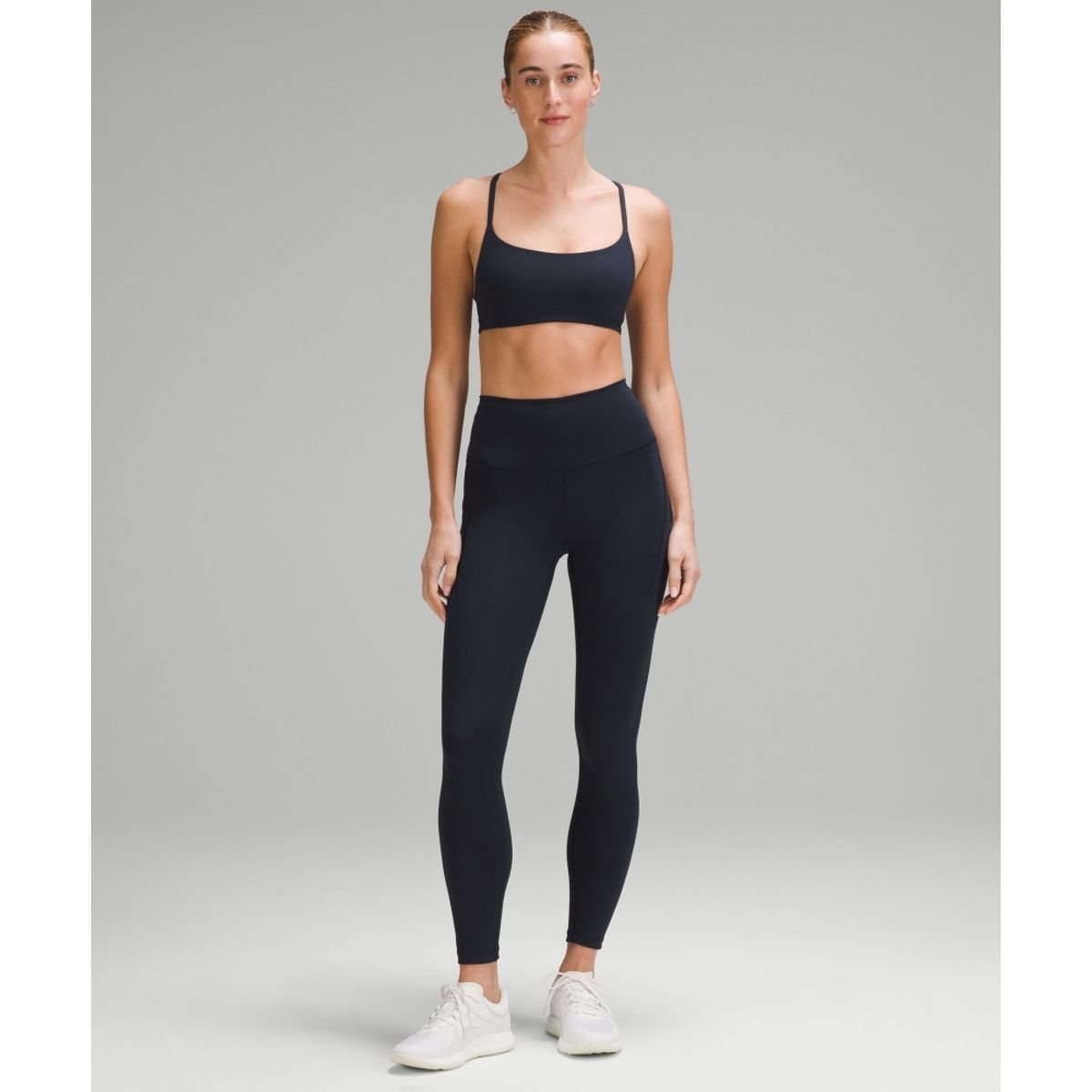 룰루레몬(LULULEMON) 원더 트레인 스트래피 레이서 브라 *라이트 서포트, A B컵  TRNV