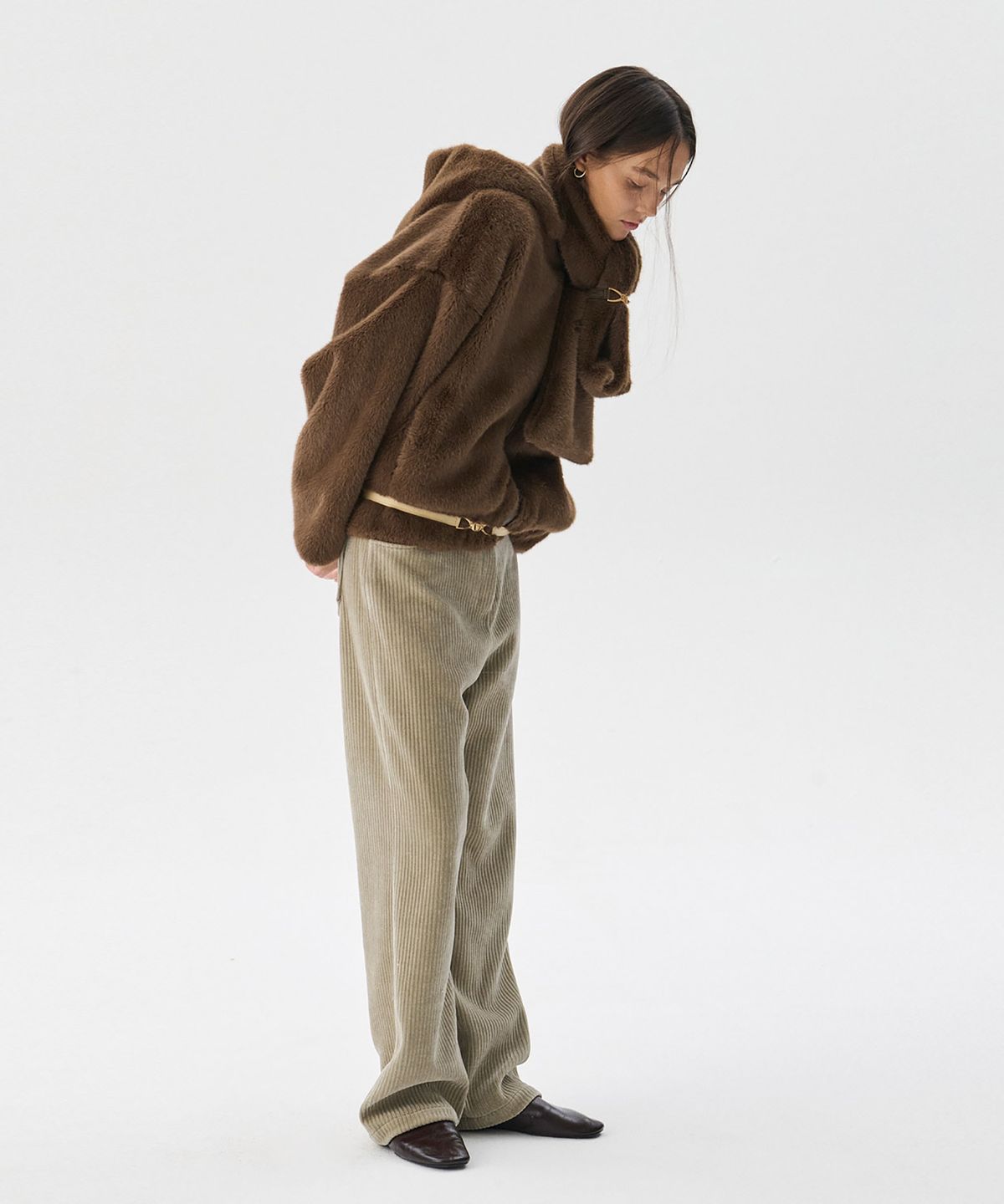 분더캄머(WNDERKAMMER) Reversible Mink fur Jumper_Brown(리버시블 밍크 퍼 점퍼_브라운)