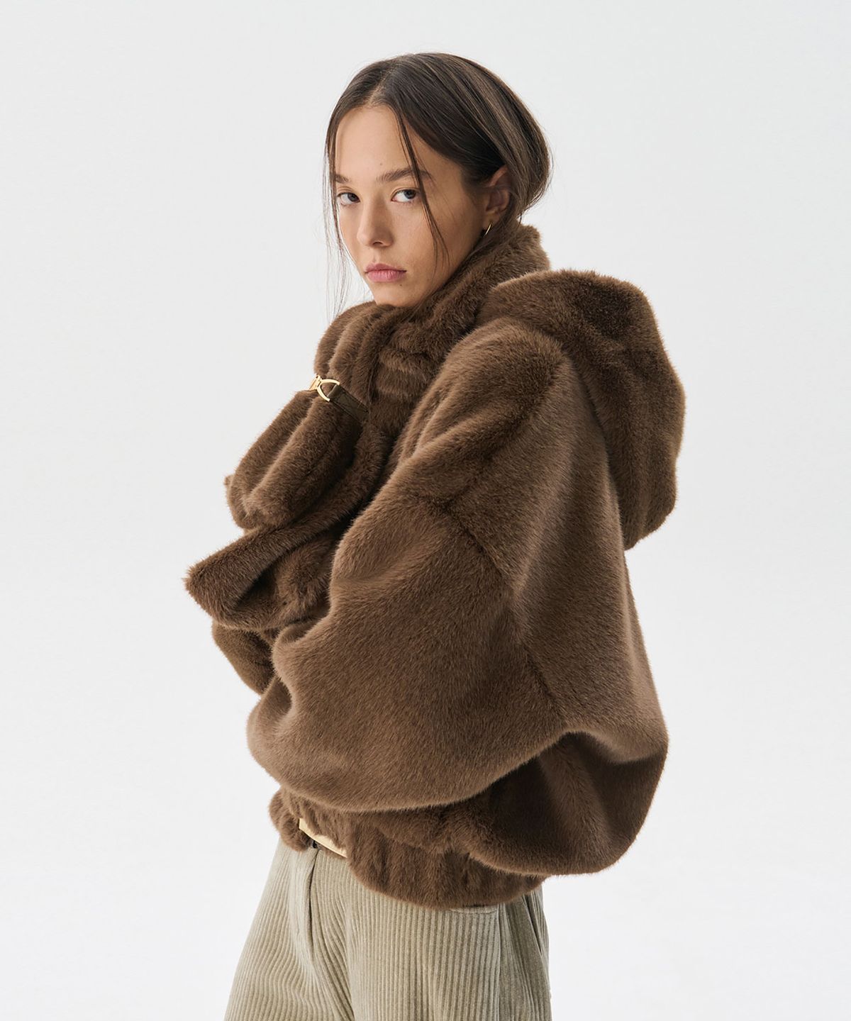 분더캄머(WNDERKAMMER) Reversible Mink fur Jumper_Brown(리버시블 밍크 퍼 점퍼_브라운)