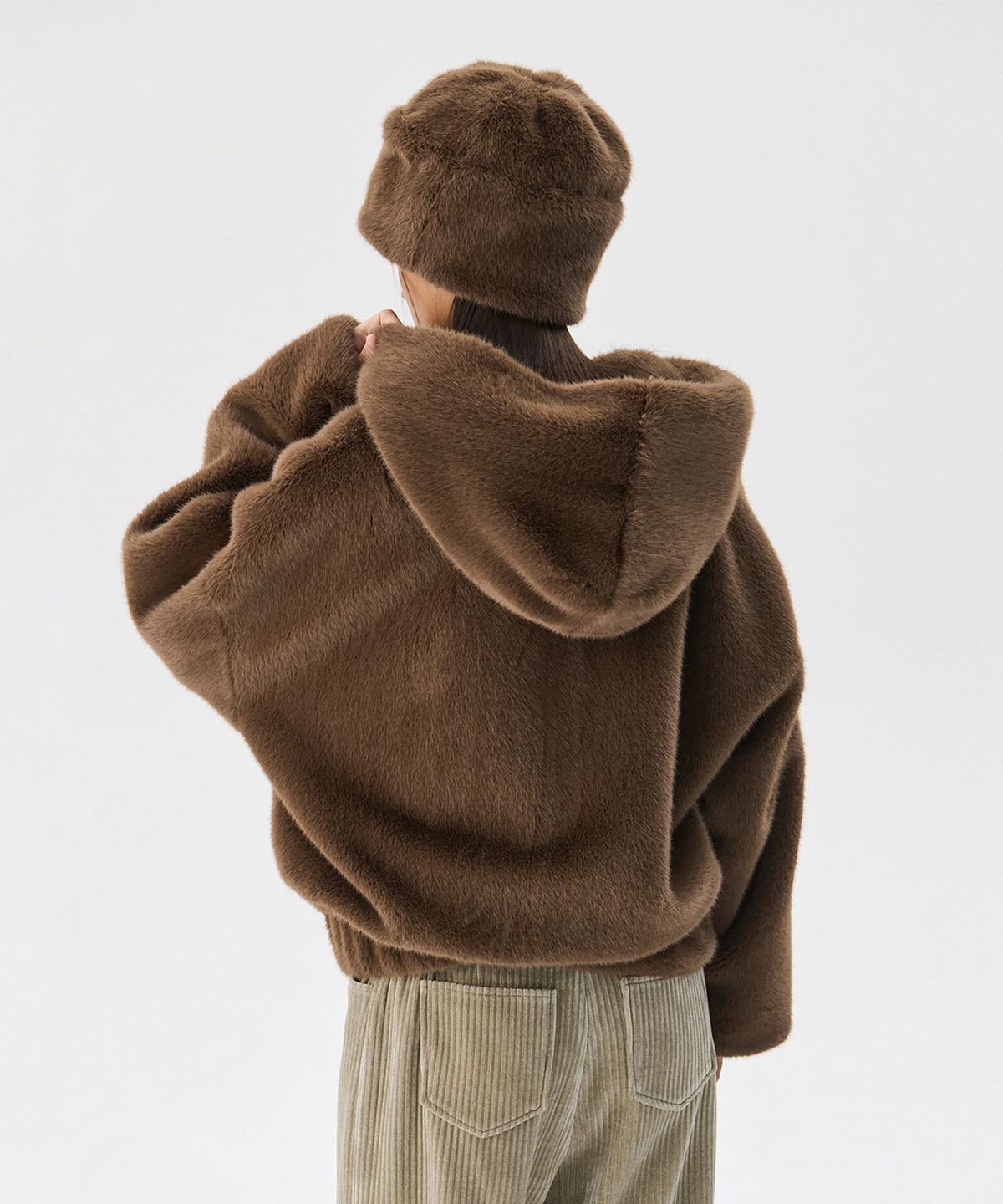 분더캄머(WNDERKAMMER) Reversible Mink fur Jumper_Brown(리버시블 밍크 퍼 점퍼_브라운)