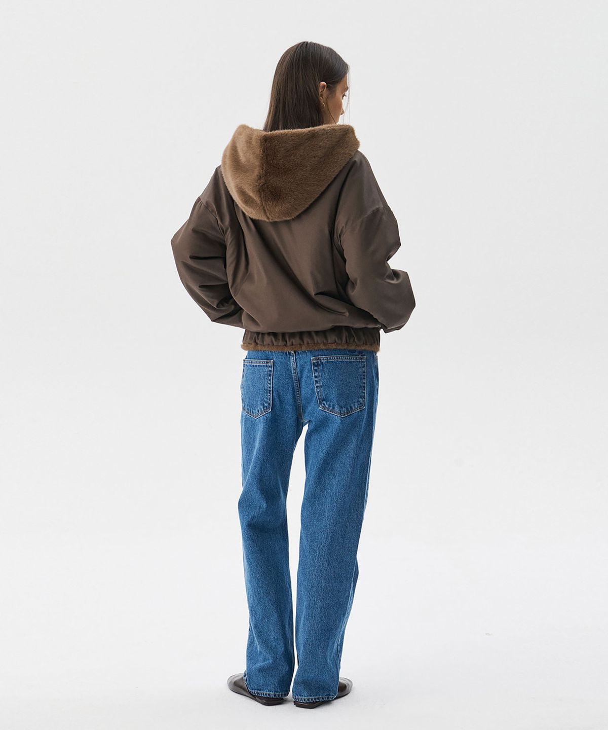 분더캄머(WNDERKAMMER) Reversible Mink fur Jumper_Brown(리버시블 밍크 퍼 점퍼_브라운)