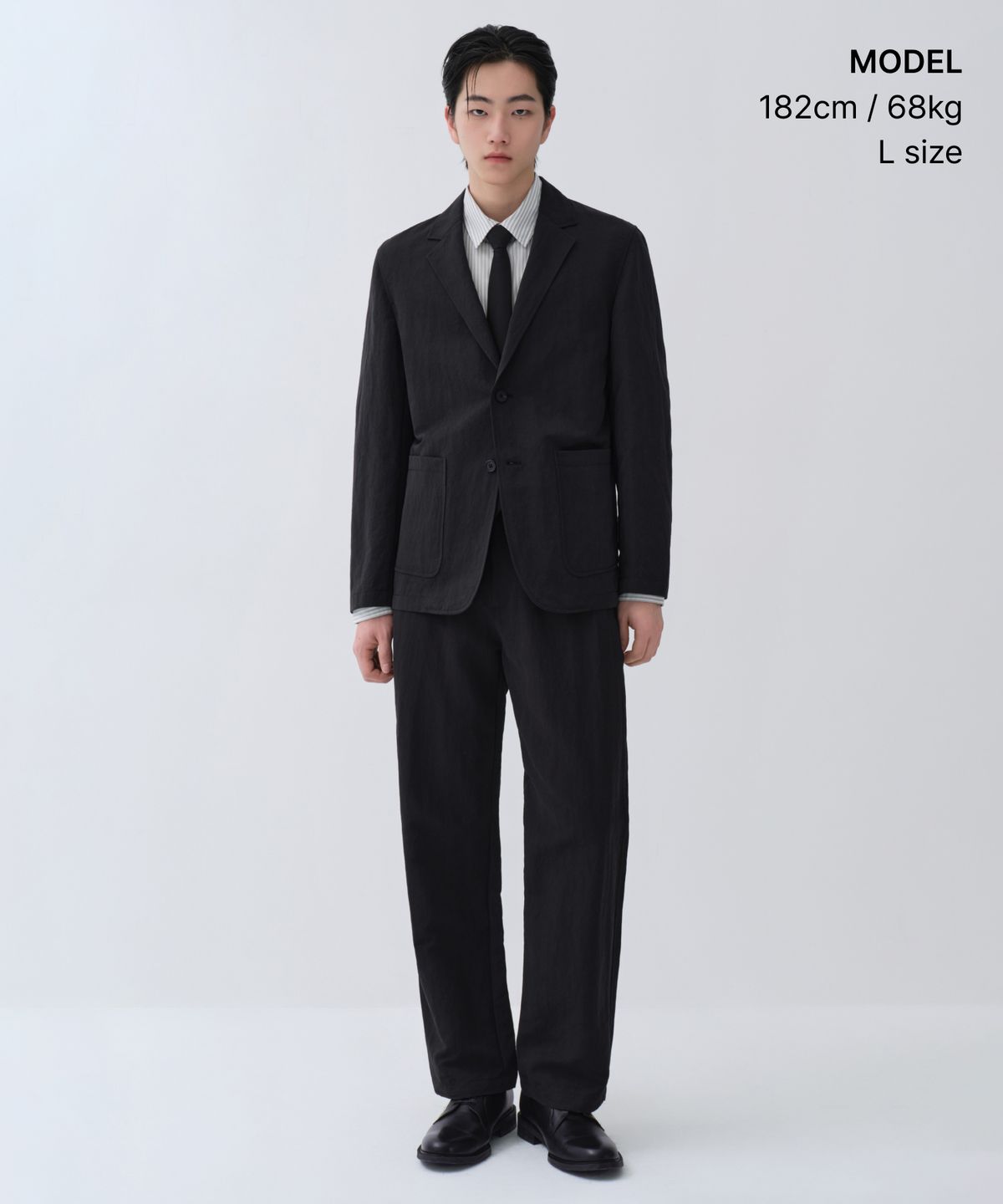 무신사 스탠다드(MUSINSA STANDARD) [시티 워커스] 카머 블레이저 [블랙]