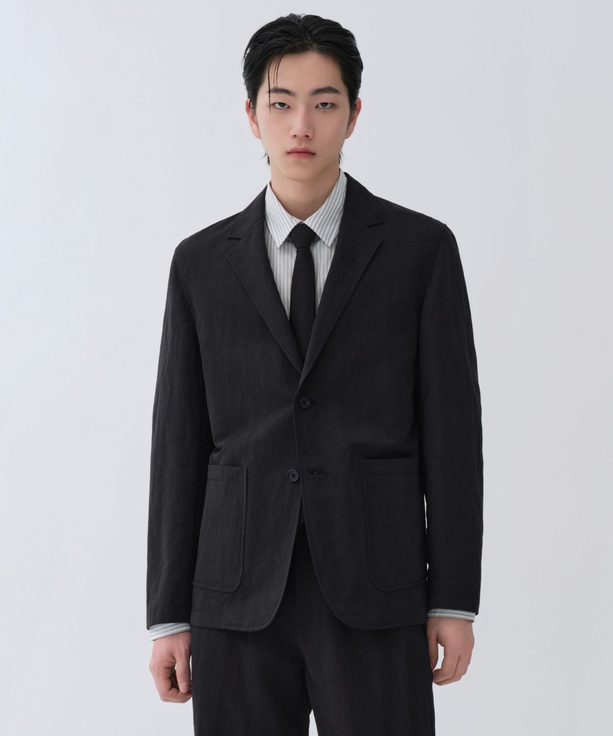 무신사 스탠다드(MUSINSA STANDARD) [시티 워커스] 카머 블레이저 [블랙]