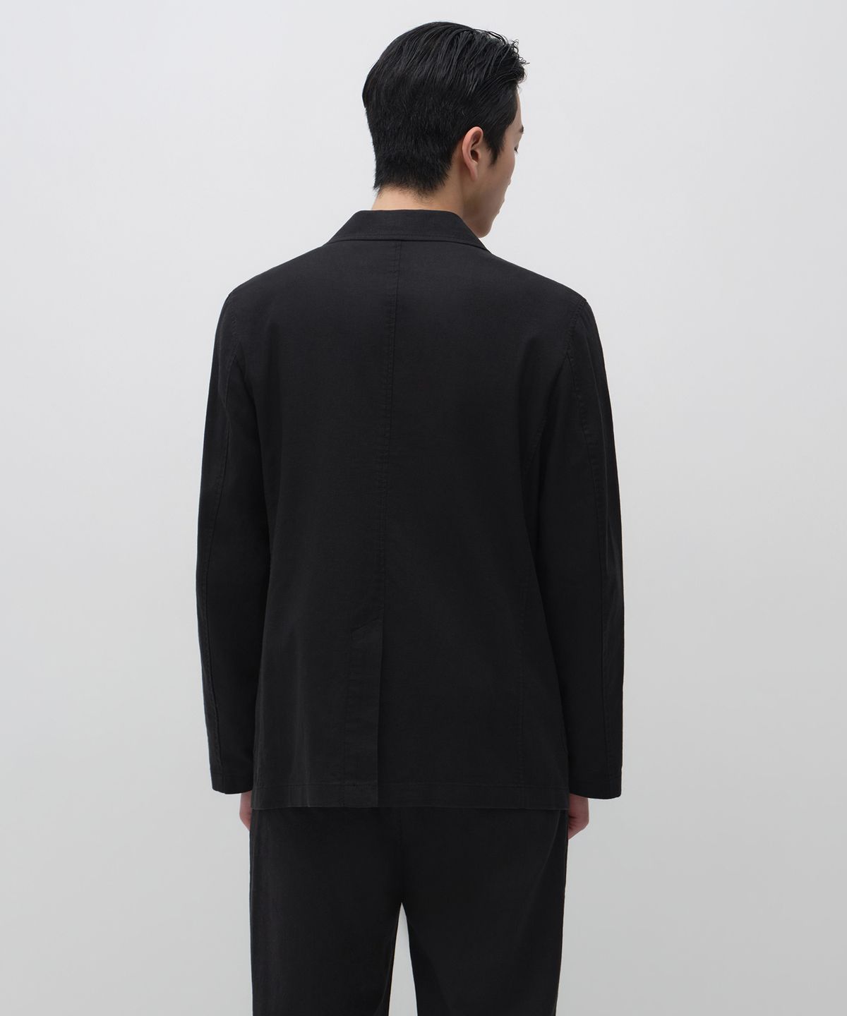 무신사 스탠다드(MUSINSA STANDARD) [시티 워커스] 린넨 블렌드 블레이저 [블랙]